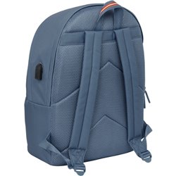 MOCHILA DOBLE PARA PORTATIL 15,6"+USB EL GANSO BASICS "AZUL" - Teknashop Ltd