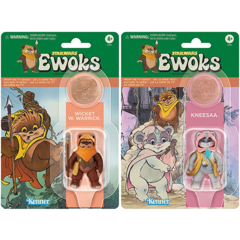 FIGURAS WICKET W WARRICK & KNEESAA EWOKS STAR WARS 9CM - Teknashop Ltd