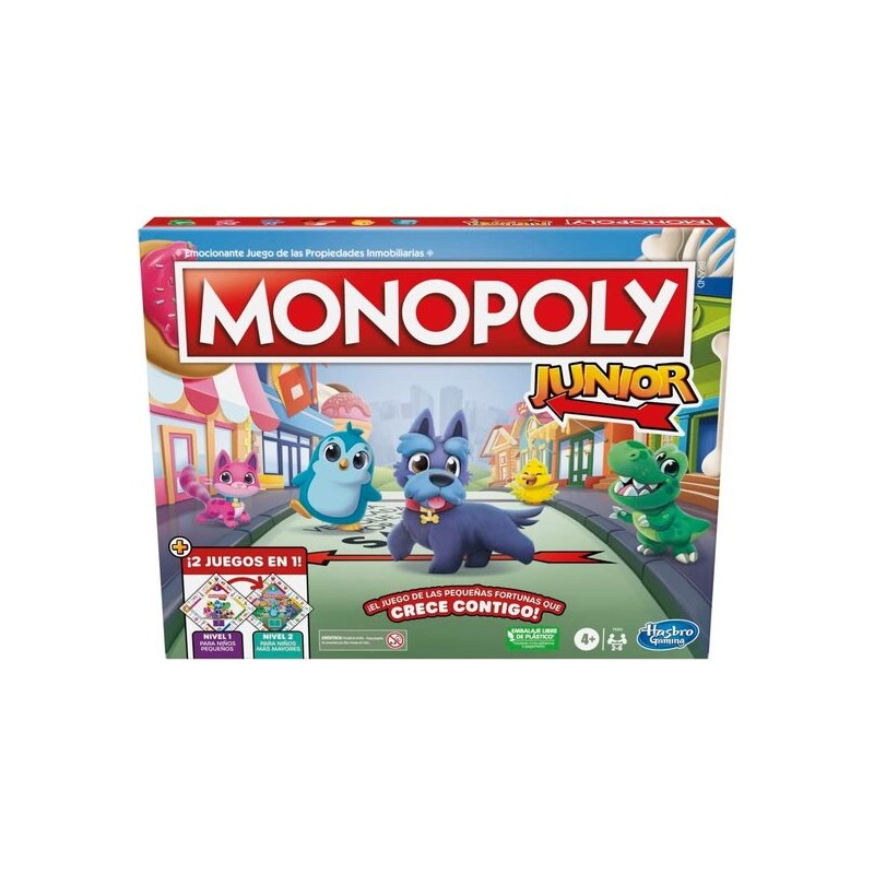 JUEGO MONOPOLY JUNIOR 2 EN 1 - Teknashop Ltd