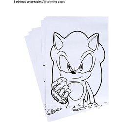 SET PAPELERÍA COLOREABLE SONIC PRIME - Teknashop Ltd