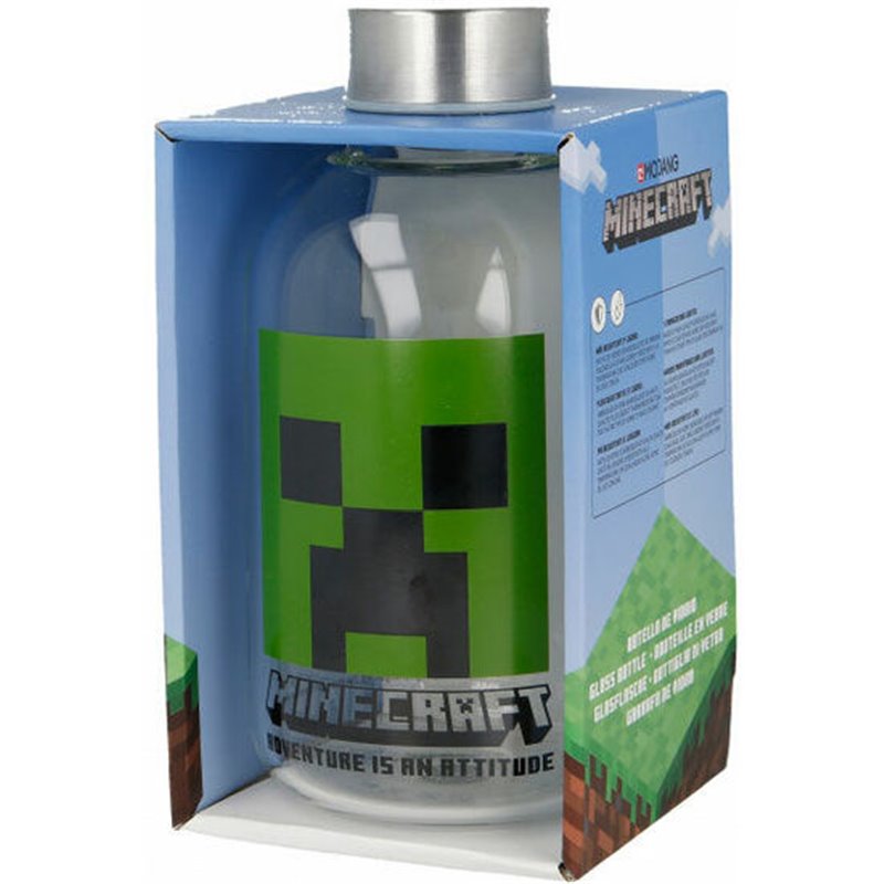 BOTELLA CRISTAL MINECRAFT 620ML - Teknashop Ltd