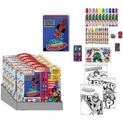 CONJUNTO DE PAPELERÍA COLOREABLE MARVEL 30.0 X 30.0 X 2.5 CM - Teknashop Ltd