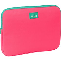 FUNDA PARA PORTATIL 14 NAIT NAIT "ROSA FLUOR" - Teknashop Ltd