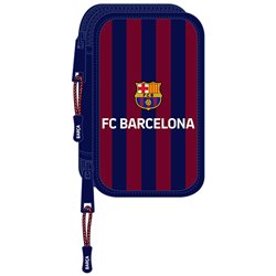 PLUMIER DOBLE PQÑO 28 PCS F.C.BARCELONA - Teknashop Ltd