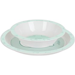 SET DE PLATOS, CUBIERTOS Y VASO MIFFY "MENTA" - Teknashop Ltd