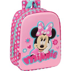 MOCHILA GUARDERIA 3D BOLSILLO RED MINNIE MOUSE - Teknashop Ltd