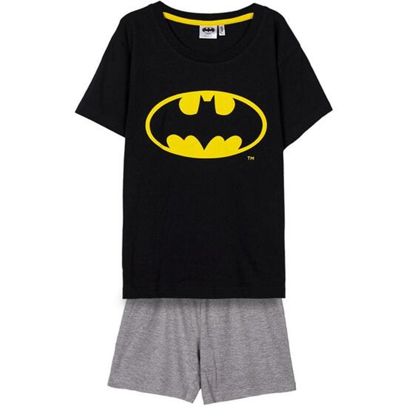 PIJAMA CORTO SINGLE JERSEY BATMAN BLACK - Teknashop Ltd