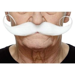 BIGOTE BLANCO TALLA ÚNICA - Teknashop Ltd