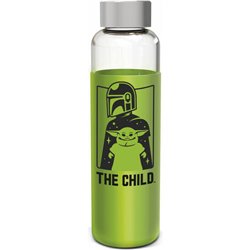 BOTELLA CRISTAL YODA THE CHILD THE MANDALORIAN STAR WARS FUNDA SILICONA 585ML - Teknashop Ltd