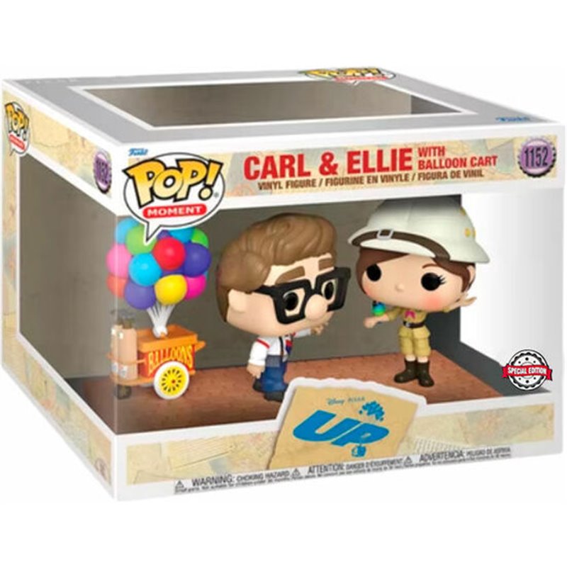 FIGURA POP DISNEY PIXAR UP CARL &38 ELLIE WITH BALLOON CART EXCLUSIVE - Teknashop Ltd