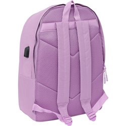 MOCHILA DOBLE PARA PORTATIL 15,6"+USB MUNICH BASICOS "LILA" - Teknashop Ltd