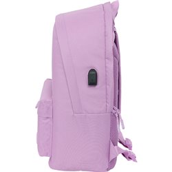 MOCHILA DOBLE PARA PORTATIL 15,6"+USB MUNICH BASICOS "LILA" - Teknashop Ltd