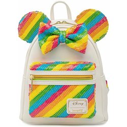 MOCHILA RAINBOW MINNIE DISNEY LOUNGEFLY 26CM - Teknashop Ltd