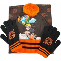 SET GORRO BRAGA CUELLO Y GUANTES NARUTO - Teknashop Ltd