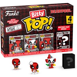 BLISTER 4 FIGURAS BITTY POP MARVEL DEADPOOL MASTER - Teknashop Ltd