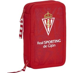 PLUMIER DOBLE PQÑO 28 PCS REAL SPORTING DE GIJON CORPORATIVA - Teknashop Ltd