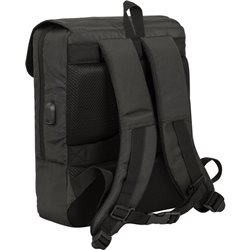 MOCHILA CON SOLAPA PORTATIL 13,3+USB SAFTA BUSINESS "GREY" - Teknashop Ltd