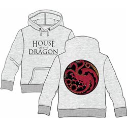 SUDADERA CAPUCHA TARGARYEN HOUSE OF THE DRAGON ADULTO - Teknashop Ltd