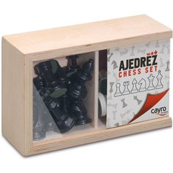 JUEGO FICHAS AJEDREZ Nº 3 CAJA MADERA - Teknashop Ltd