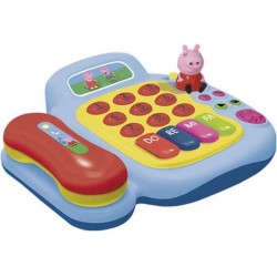 TELEFONO ACTIVIDADES PEPPA PIG C/ SONIDOS Y FIGURA PEPPA PIG - Teknashop Ltd