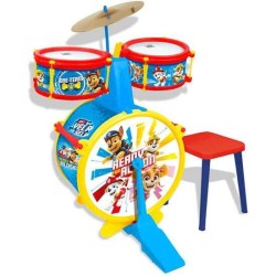 BATERIA SENCILLA PAW PATROL CON BANQUETA 55X36X38 CM - Teknashop Ltd