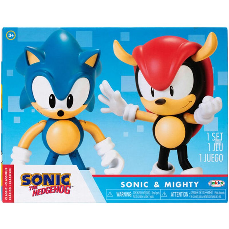 SET FIGURAS SONIC & MIGHTY SONIC THE HEDGEHOG 10CM - Teknashop Ltd