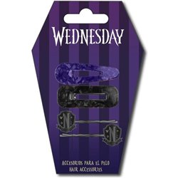 ACCESORIOS PELO CLIPS 4 PIEZAS WEDNESDAY - Teknashop Ltd