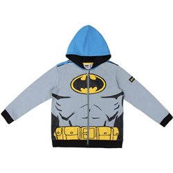 SUDADERA CON CAPUCHA COTTON BRUSHED BATMAN GRAY - Teknashop Ltd