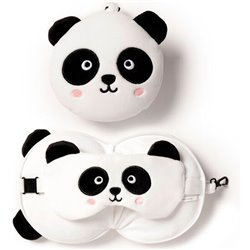 ALMOHADA VIAJE ANTIFAZ OSO PANDA ADORAMALS RESTEAZZZ - Teknashop Ltd