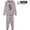 PIJAMA LARGO SINGLE JERSEY MINNIE GRAY - Teknashop Ltd