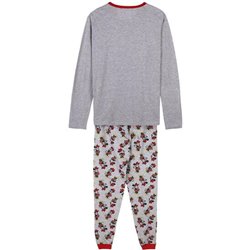 PIJAMA LARGO SINGLE JERSEY MINNIE GRAY - Teknashop Ltd