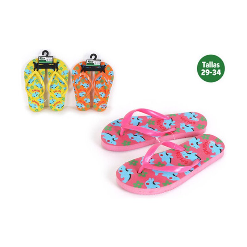 ZAPATILLAS PLAYA NIÑOS ANIMALS AMARILLO TALLA 30 - Teknashop Ltd