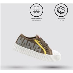 ZAPATILLA LONETA SUELA PVC CORDONES MARVEL BEIGE - Teknashop Ltd