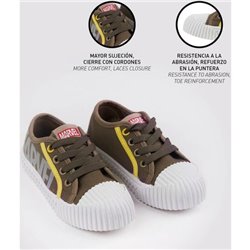 ZAPATILLA LONETA SUELA PVC CORDONES MARVEL BEIGE - Teknashop Ltd