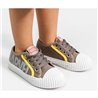 ZAPATILLA LONETA SUELA PVC CORDONES MARVEL BEIGE - Teknashop Ltd