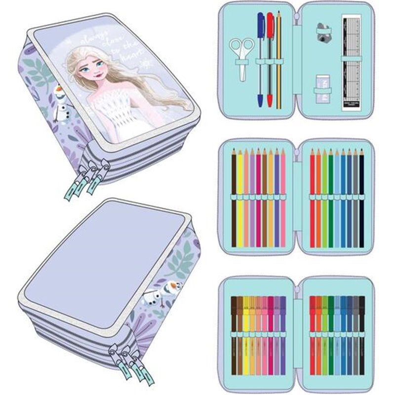 PLUMIER CON ACCESORIOS GIOTTO FROZEN - Teknashop Ltd