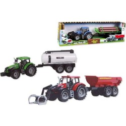 TRACTOR CON REMOLQUE 52X9X7,5CM - MODELOS SURTIDOS - Teknashop Ltd