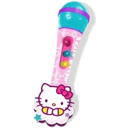 MICRO DE MANO CON AMPLIFICADOR Y RITMOS HELLO KITTY - Teknashop Ltd