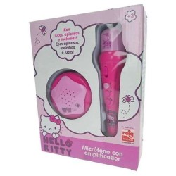 MICRO DE MANO CON AMPLIFICADOR Y RITMOS HELLO KITTY - Teknashop Ltd