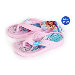 CHANCLAS VERANO INFANTILES FROZEN ROSA TALLA 27 - Teknashop Ltd