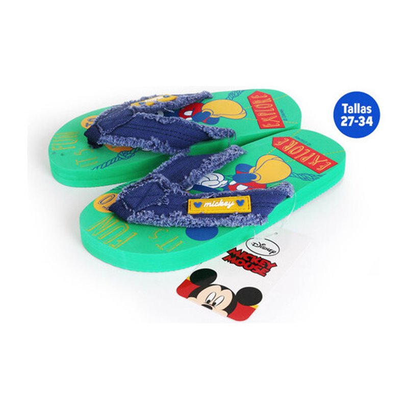 ZAPATILLAS VERANO NIÑOS MICKEY VERDE TALLA 33 - Teknashop Ltd