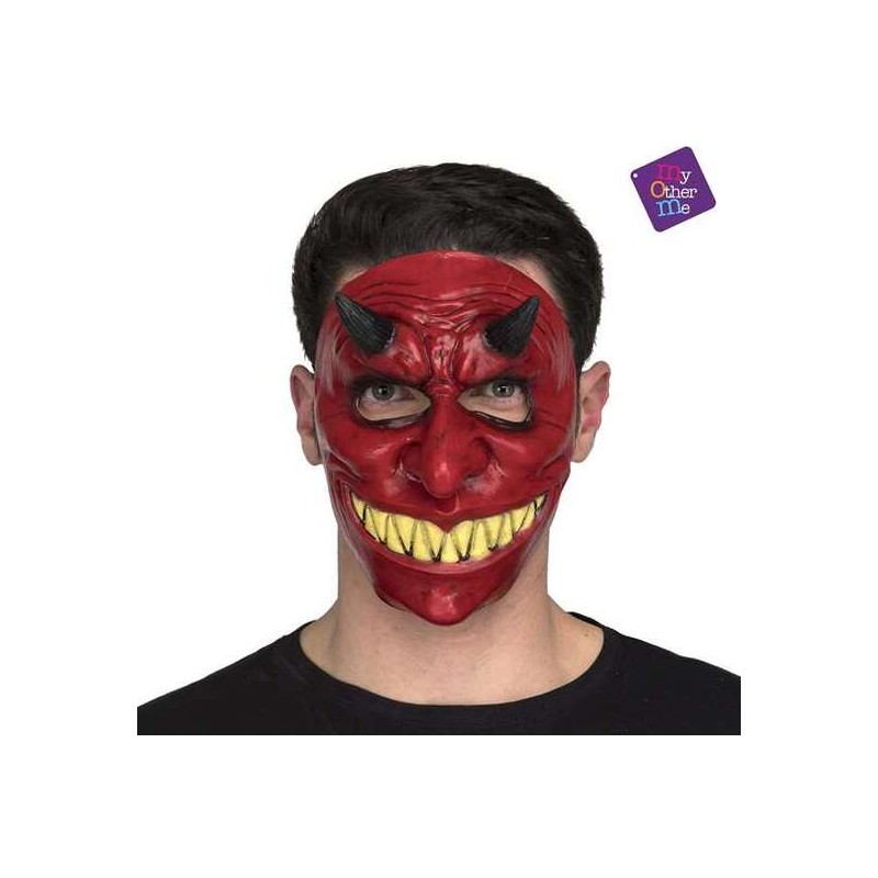 1/2 DEVIL LATEX MASK ONE SIZE - Teknashop Ltd