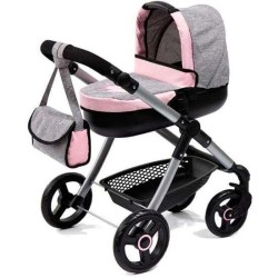 COCHE MUÑECAS STULE PRAM GRIS 68X63X40 CM - Teknashop Ltd