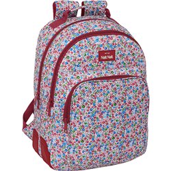 MOCHILA GRANDE "FLORES COIMBRA BURDEOS" - Teknashop Ltd