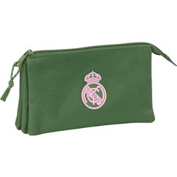 PORTATODO TRIPLE REAL MADRID CHICA CAQUI - Teknashop Ltd