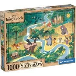 PUZZLE STORY MAPS EL LIBRO DE LA SELVA DISNEY 1000PZS - Teknashop Ltd