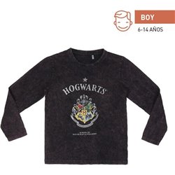 CAMISETA LARGA SINGLE JERSEY HARRY POTTER DARK GRAY - Teknashop Ltd