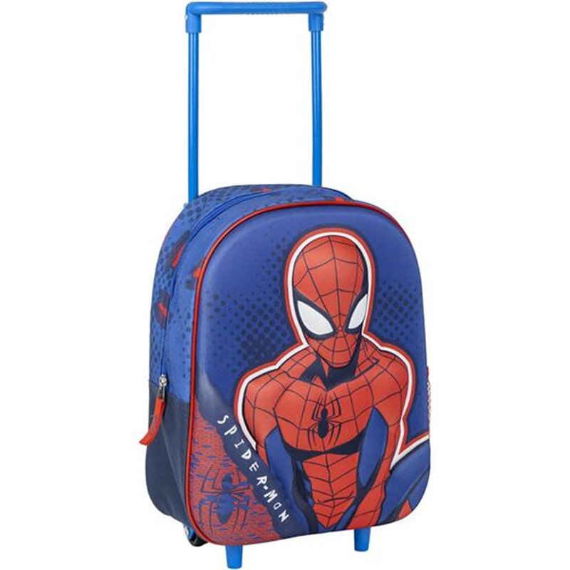 MOCHILA INFANTIL TROLLEY 3D SPIDERMAN - Teknashop Ltd