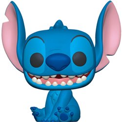 FIGURA POP DISNEY LILO AND STITCH - SMILING SEATED STITCH - Teknashop Ltd