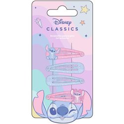 ACCESORIOS PELO CLIPS 4 PIEZAS STITCH - Teknashop Ltd